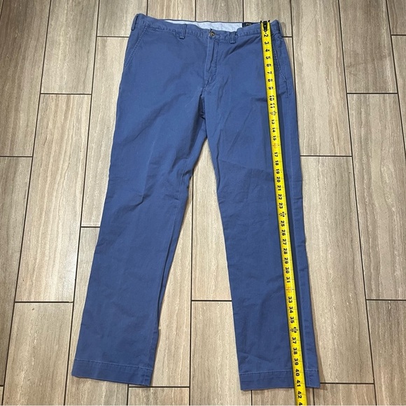 Polo Ralph Lauren Chino Pants Men 36x32 Blue Twill Stretch Classic Fit - Picture 6 of 8